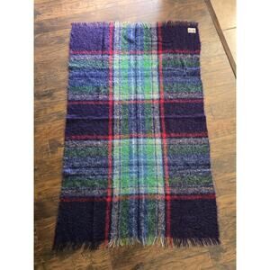 Vintage Glen Cree All Mohair Throw blanket Cree Mills Ltd Scotland 43 X 67